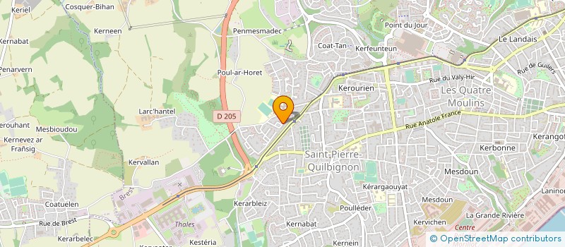 localisation de l'entreprise JALINE à BREST
