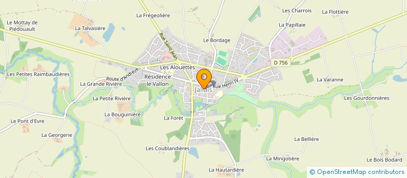 localisation de l'entreprise JALLAIS ANJOU BASKET à BEAUPREAU-EN-MAUGES