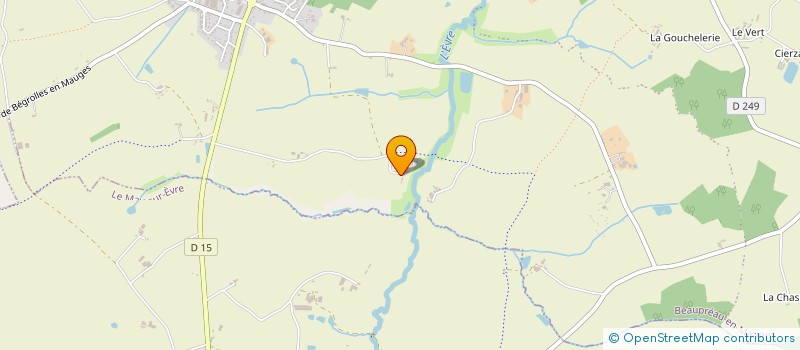 localisation de l'entreprise JALLAIS PETANQUE CLUB  BEAUPREAU-EN-MAUGES