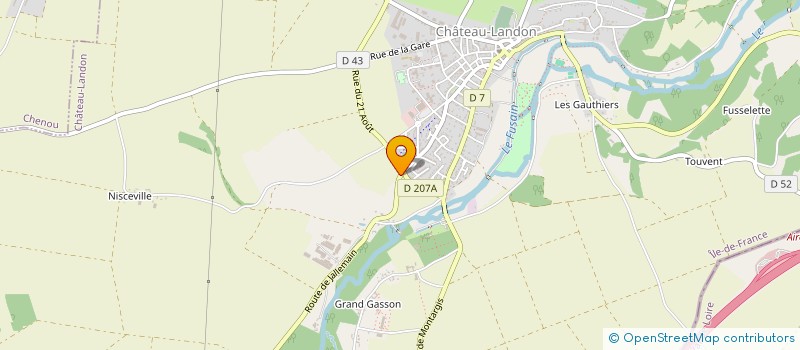 localisation de l'entreprise JALLEMAIN à CHATEAU-LANDON