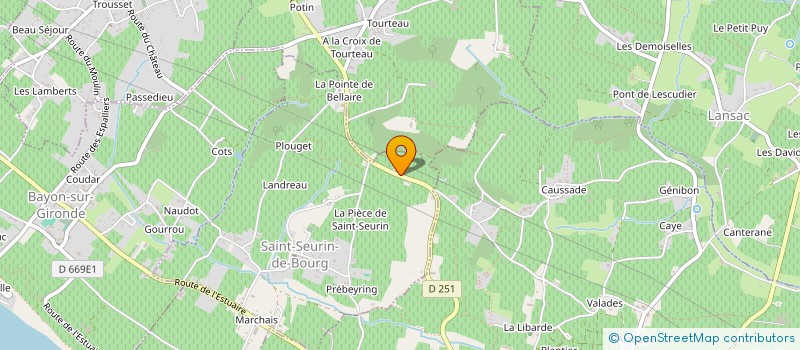 localisation de l'entreprise JALLOT CMA  SAINT-SEURIN-DE-BOURG