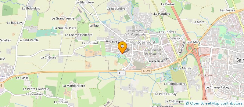 localisation de l'entreprise JALO à MONTGERMONT