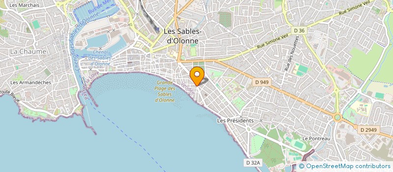 localisation de l'entreprise JALO à LES SABLES D'OLONNE