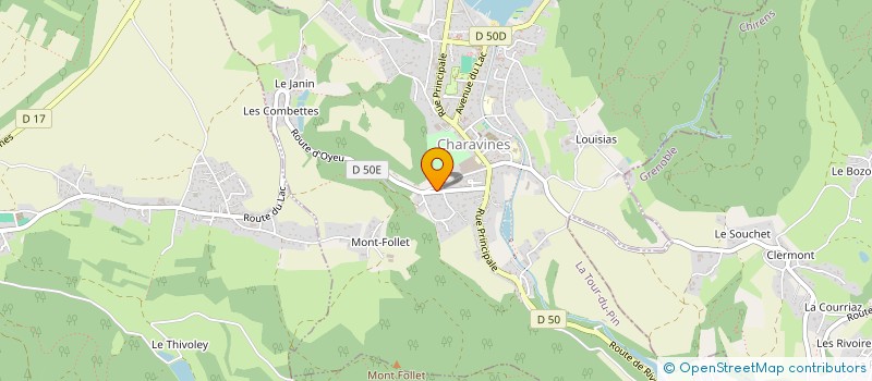 localisation de l'entreprise JALODY  CHARAVINES