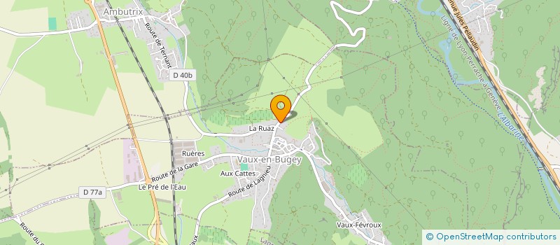 localisation de l'entreprise JALON ELECTRICITE à VAUX-EN-BUGEY