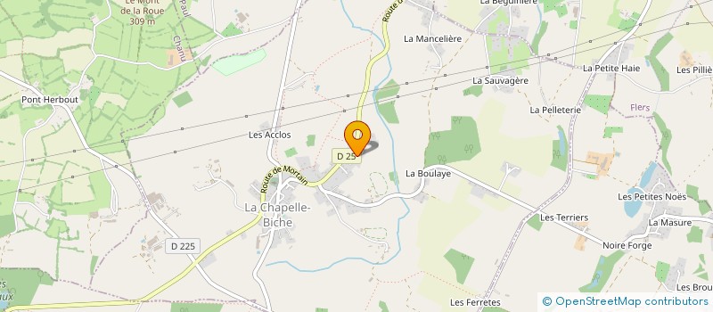 localisation de l'entreprise JALOULY à LA CHAPELLE-BICHE