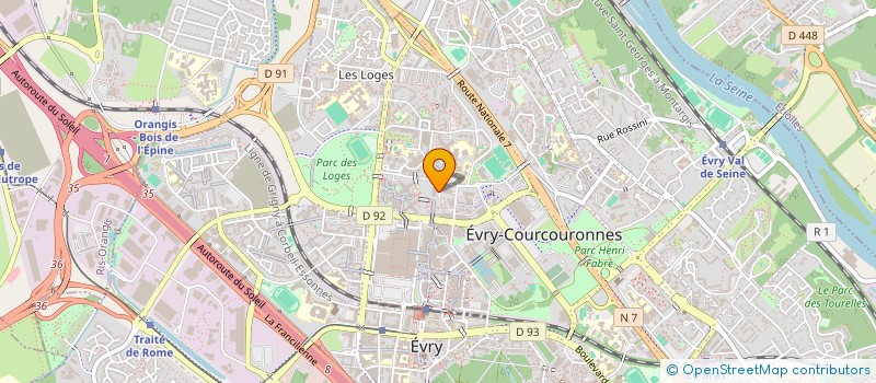 localisation de l'entreprise JALSA KREOL' à EVRY-COURCOURONNES