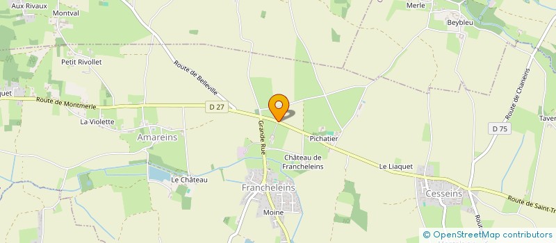 localisation de l'entreprise JALU  FRANCHELEINS