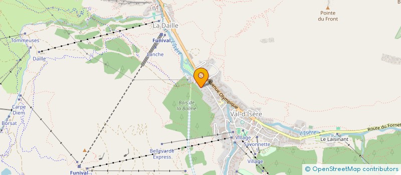 localisation de l'entreprise JALU  VAL-D'ISERE