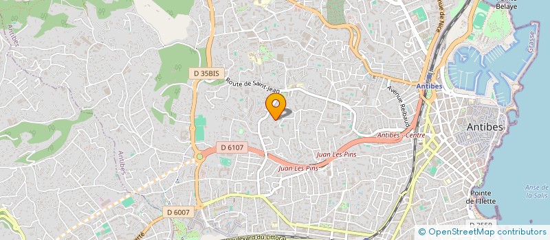 localisation de l'entreprise JALUSA à ANTIBES