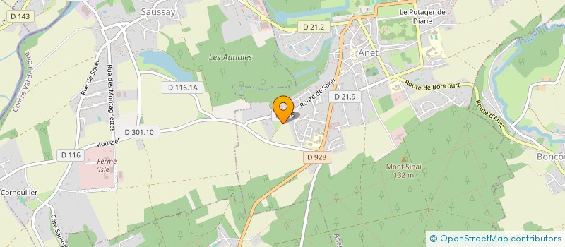 localisation de l'entreprise JALY à ANET