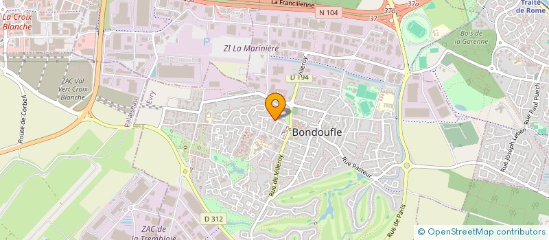 localisation de l'entreprise JALYA à BONDOUFLE