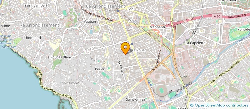 localisation de l'entreprise JAM à MARSEILLE