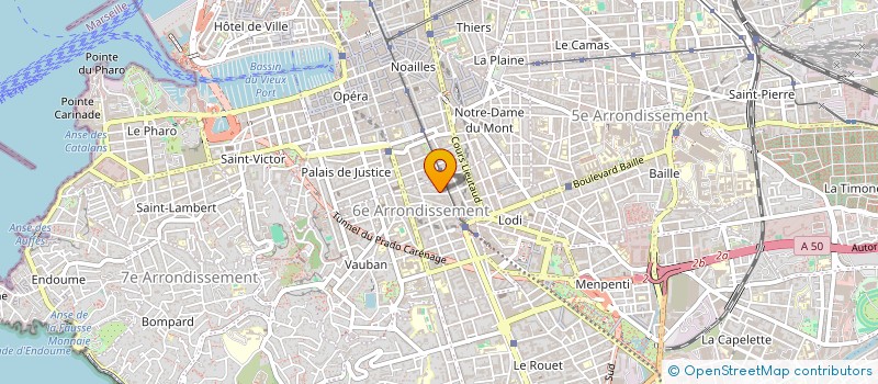 localisation de l'entreprise JAM à MARSEILLE