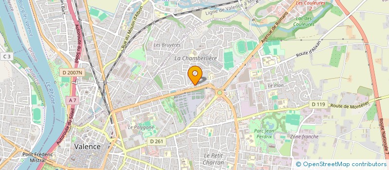 localisation de l'entreprise JAM à VALENCE