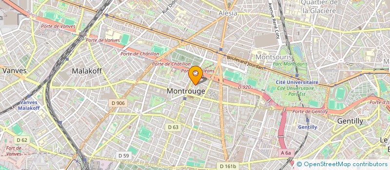 localisation de l'entreprise JAM  MONTROUGE