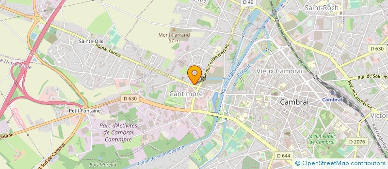 localisation de l'entreprise JAM à CAMBRAI