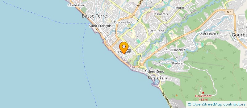 localisation de l'entreprise JAM à BASSE-TERRE