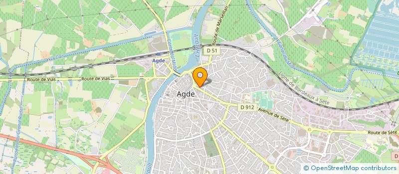 localisation de l'entreprise JAM  AGDE