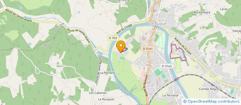 localisation de l'entreprise JAM  LE BUGUE