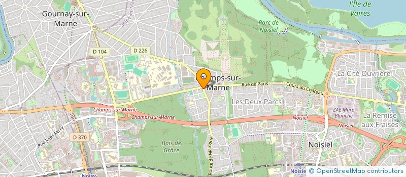 localisation de l'entreprise JAM  CHAMPS-SUR-MARNE