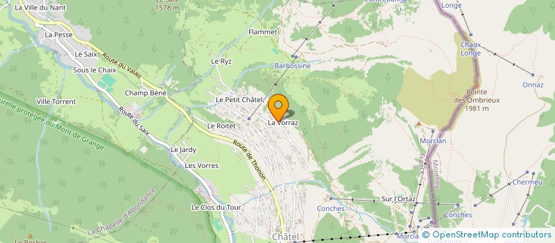localisation de l'entreprise JAM à CHATEL