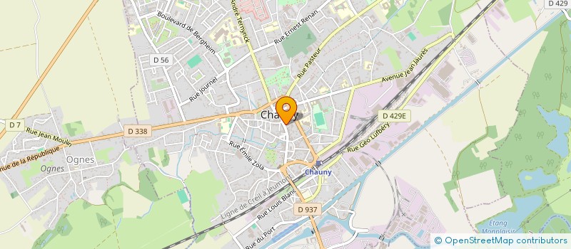 localisation de l'entreprise JAM à CHAUNY