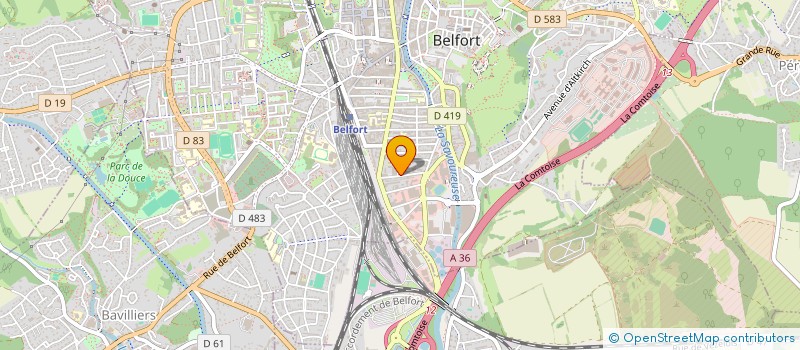 localisation de l'entreprise JAM à BELFORT