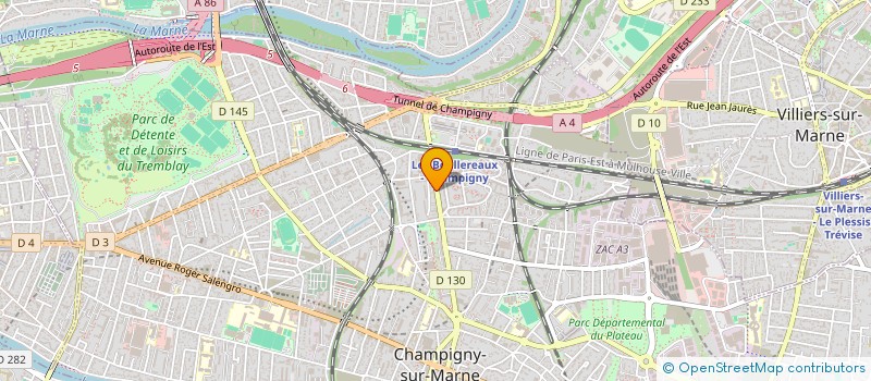 localisation de l'entreprise JAM à CHAMPIGNY-SUR-MARNE