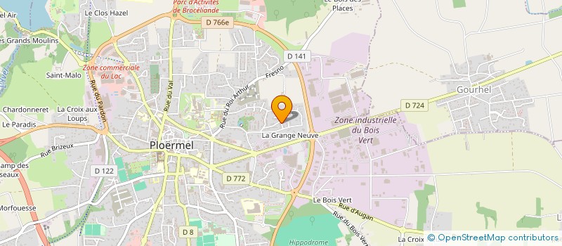 localisation de l'entreprise JAM  PLOERMEL