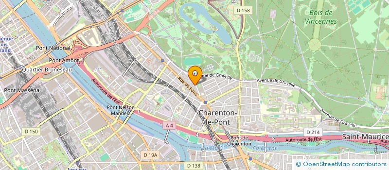 localisation de l'entreprise JAM ABELANET PHOTOGRAPHIE  CHARENTON-LE-PONT