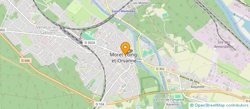 localisation de l'entreprise JAM'ART  MORET-LOING-ET-ORVANNE