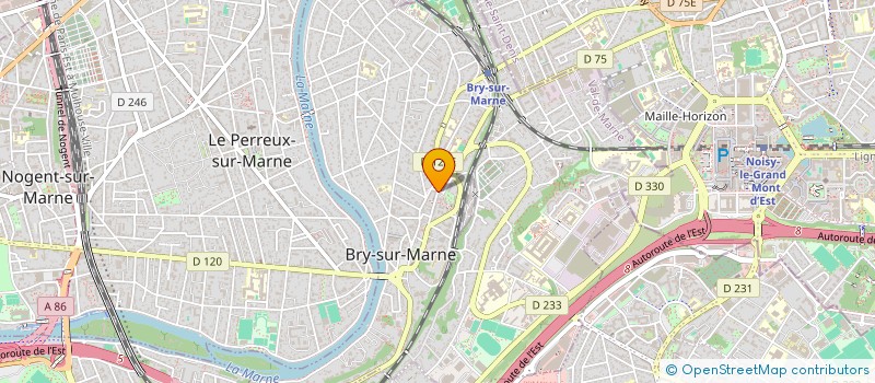 localisation de l'entreprise JAM ARTISTS PARIS.  BRY-SUR-MARNE