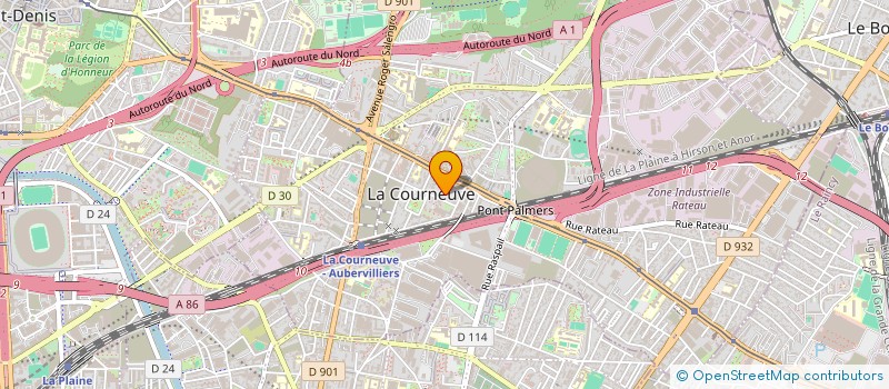 localisation de l'entreprise JAM CULTURE&CO à LA COURNEUVE