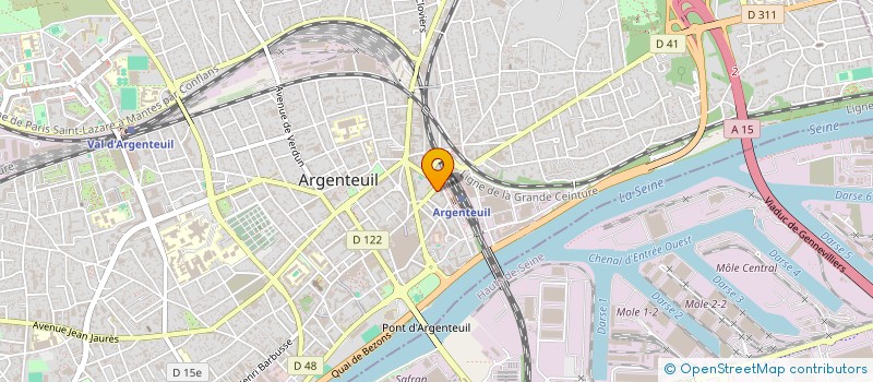 localisation de l'entreprise JAM'OPTIC à ARGENTEUIL