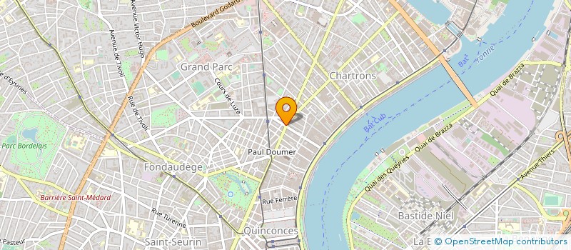 localisation de l'entreprise JAM OPTIQUE à BORDEAUX