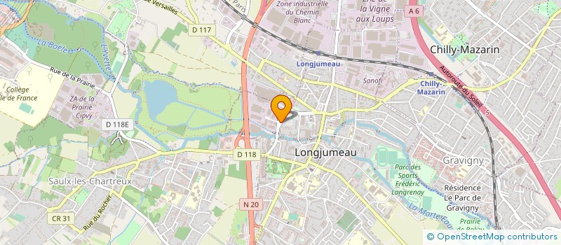 localisation de l'entreprise JAM PARIS à LONGJUMEAU