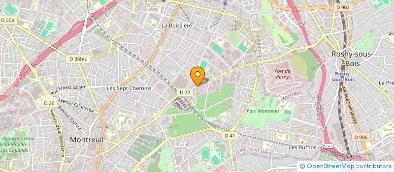 localisation de l'entreprise JAM RENOVATION à MONTREUIL