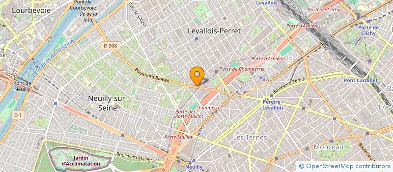 localisation de l'entreprise JAM RH à LEVALLOIS-PERRET