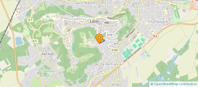 localisation de l'entreprise JAMA à LAON