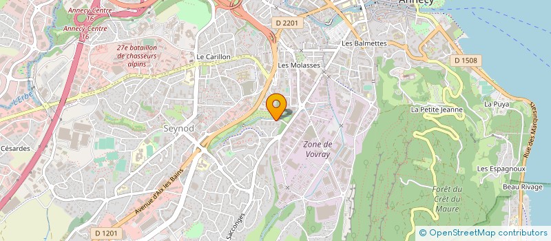 localisation de l'entreprise JAMA DISTRIBUTION à ANNECY