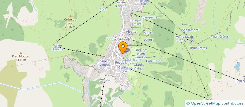 localisation de l'entreprise JAMA JAMA  LES DEUX ALPES