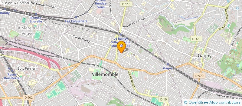 localisation de l'entreprise JAMA5B2 à VILLEMOMBLE