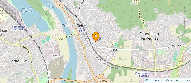 localisation de l'entreprise JAMAC  TRIEL-SUR-SEINE