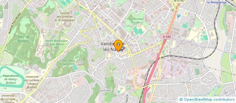 localisation de l'entreprise JAMAIK' ARTS  VANDUVRE-LES-NANCY