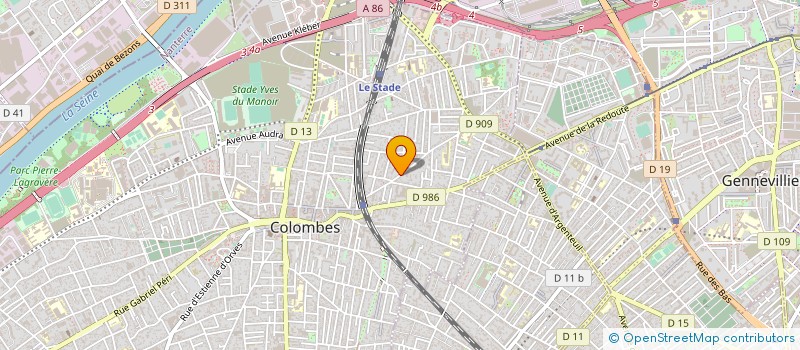 localisation de l'entreprise JAMAIS AVANT MIDI  COLOMBES