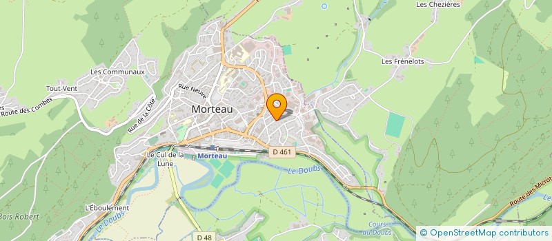 localisation de l'entreprise JAMAIS DOUBS SANS 5  MORTEAU