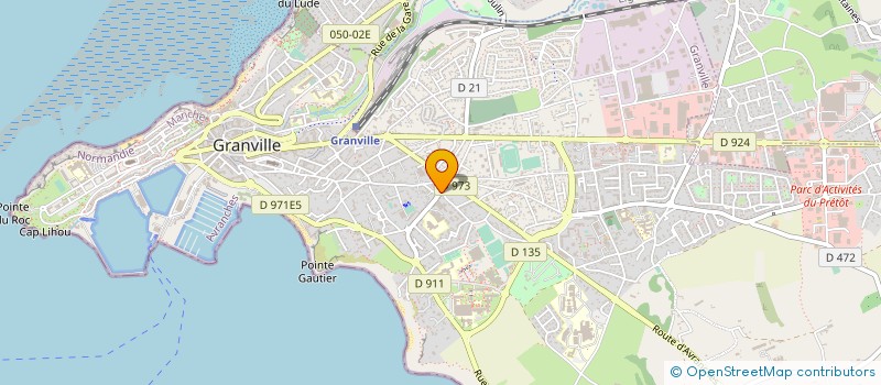 localisation de l'entreprise JAMAIS L'ART SANS L'HOTE  GRANVILLE