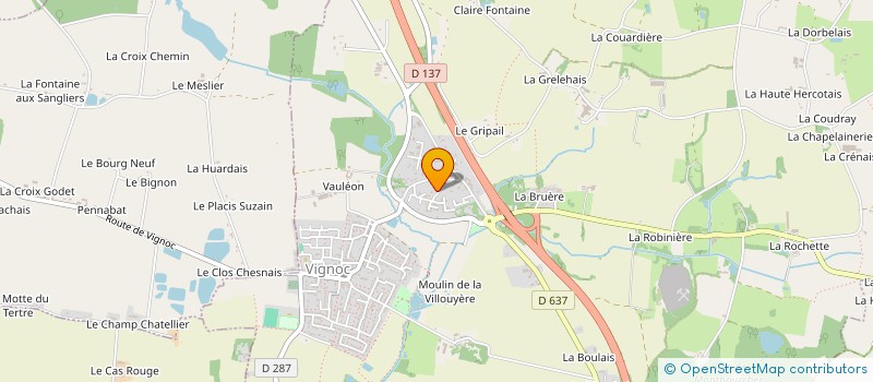 localisation de l'entreprise JAMALYCE  VIGNOC