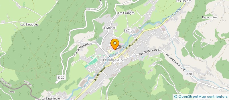 localisation de l'entreprise JAMANIC à LE VAL-D'AJOL